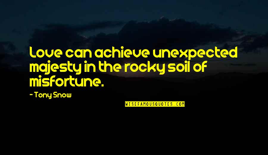 Alice In Wonderland Painting The Roses Red Quote Quotes By Tony Snow: Love can achieve unexpected majesty in the rocky