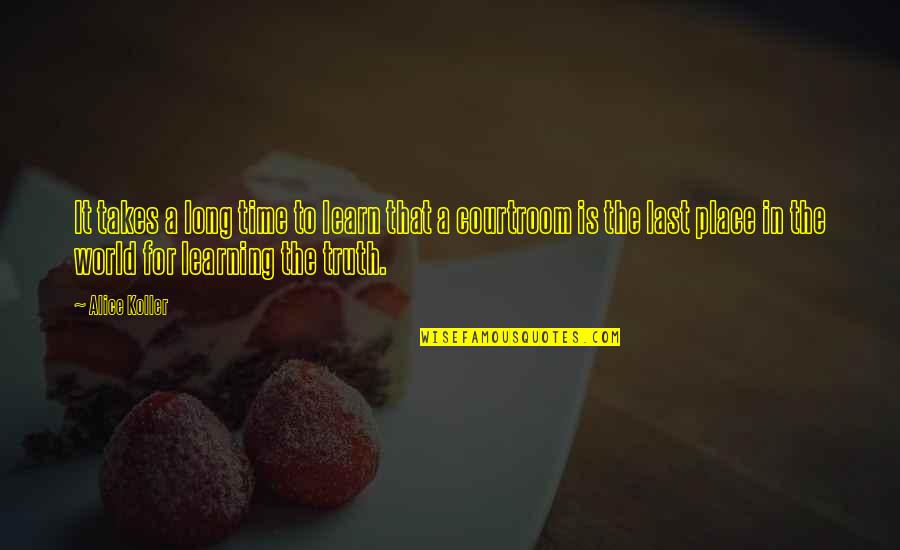 Alice Koller Quotes By Alice Koller: It takes a long time to learn that Alice Koller Quotes By Alice Koller: It takes a long time to learn that