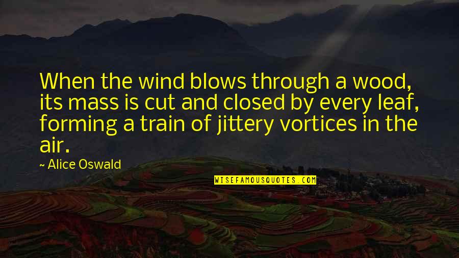 Alice Oswald Quotes By Alice Oswald: When the wind blows through a wood, its