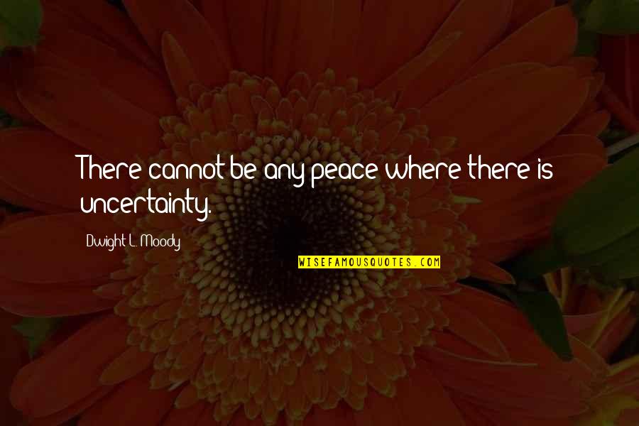 Alienage Dragon Quotes By Dwight L. Moody: There cannot be any peace where there is