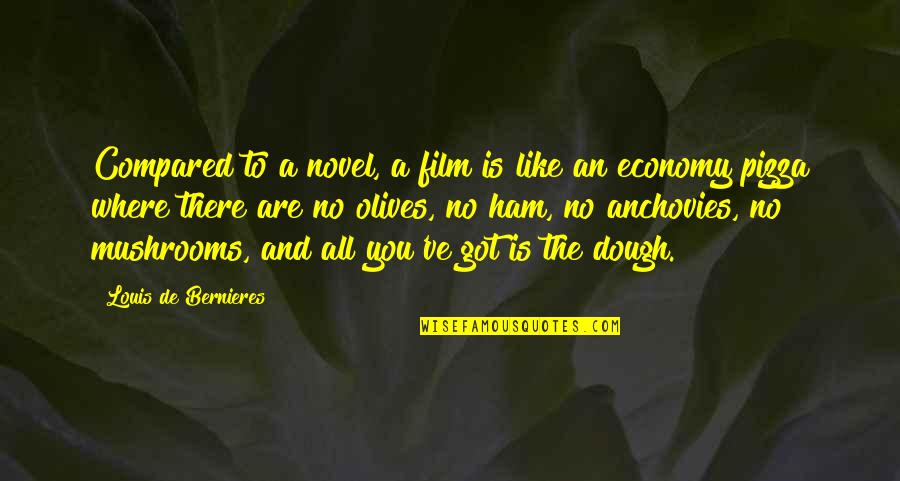 Alighargy Quotes By Louis De Bernieres: Compared to a novel, a film is like Alighargy Quotes By Louis De Bernieres: Compared to a novel, a film is like