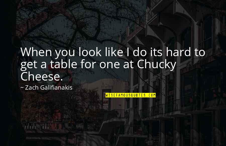 All Chucky Quotes By Zach Galifianakis: When you look like I do its hard