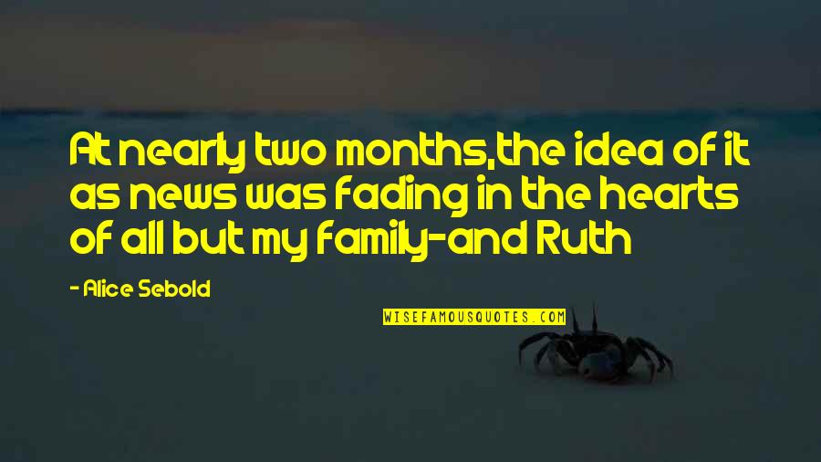 All In Family Quotes By Alice Sebold: At nearly two months,the idea of it as