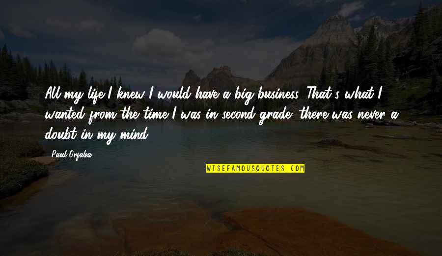 All In My Business Quotes By Paul Orfalea: All my life I knew I would have