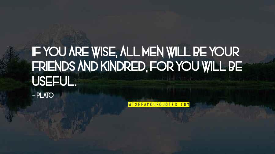 All Kindred Quotes By Plato: If you are wise, all men will be