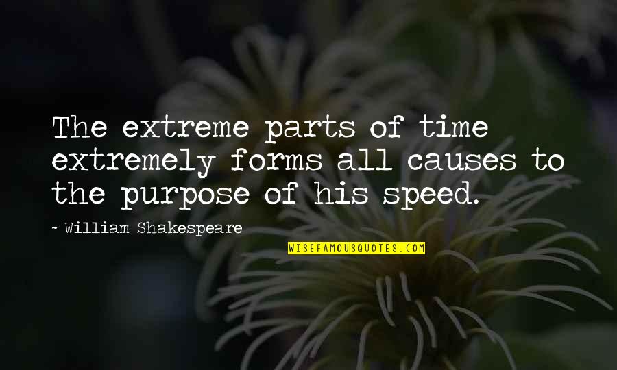 All Of Shakespeare's Quotes By William Shakespeare: The extreme parts of time extremely forms all