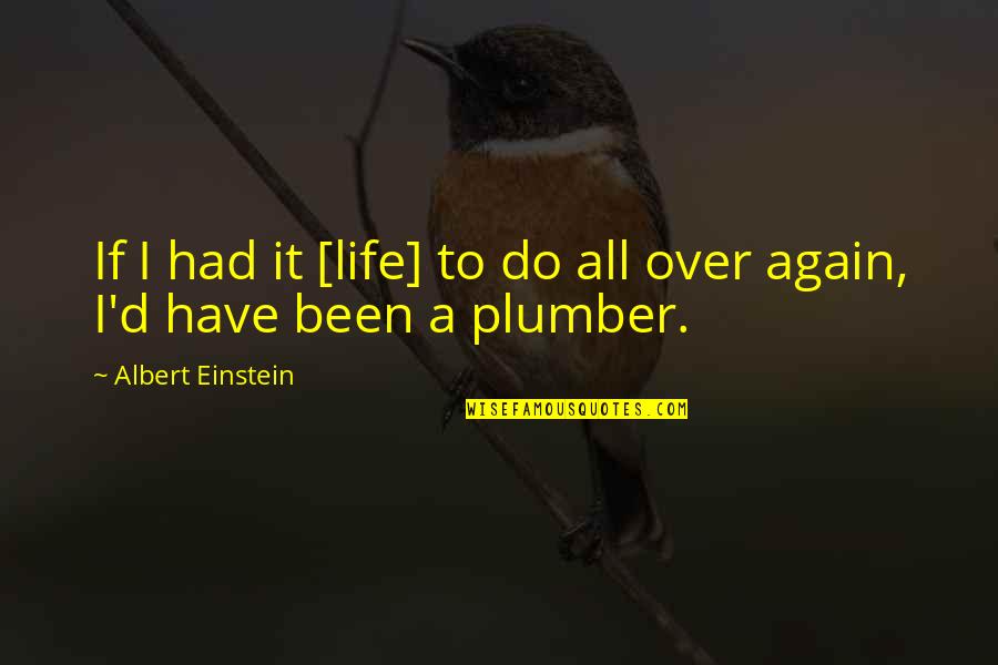 All Over Again Quotes By Albert Einstein: If I had it [life] to do all