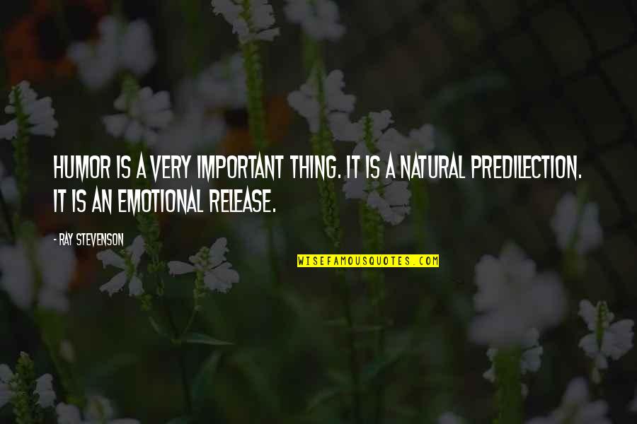 All Sad Naruto Quotes By Ray Stevenson: Humor is a very important thing. It is All Sad Naruto Quotes By Ray Stevenson: Humor is a very important thing. It is