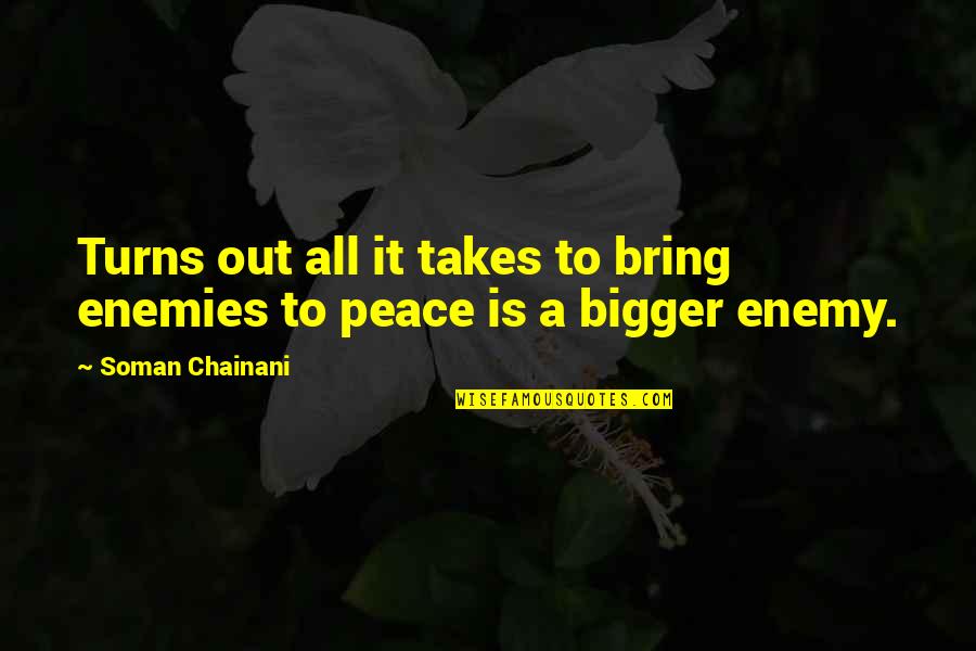 All Star Cheer Quotes By Soman Chainani: Turns out all it takes to bring enemies