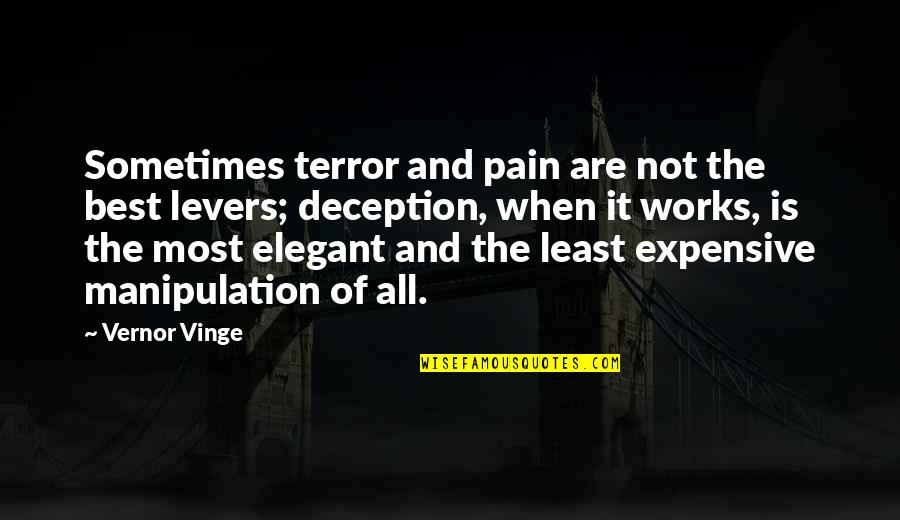 All The Best Quotes By Vernor Vinge: Sometimes terror and pain are not the best