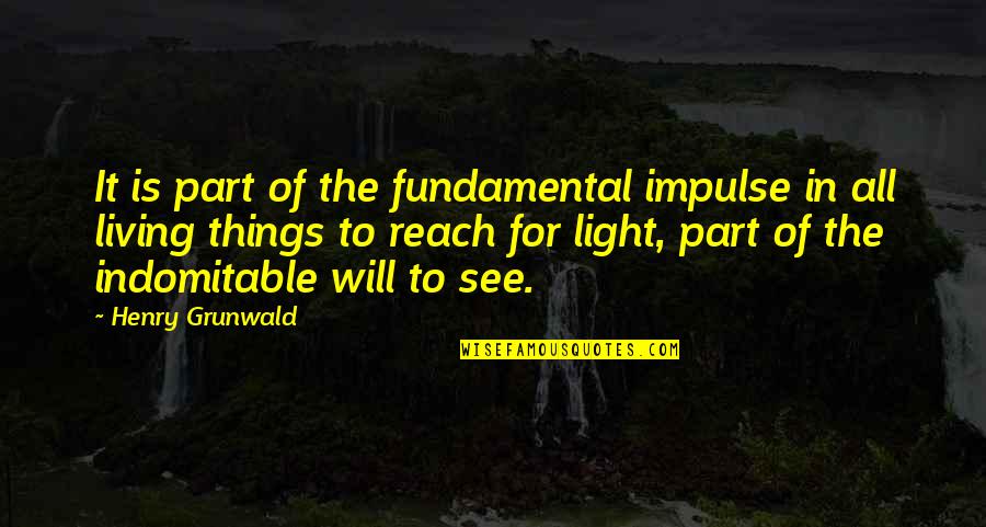 All The Light Quotes By Henry Grunwald: It is part of the fundamental impulse in
