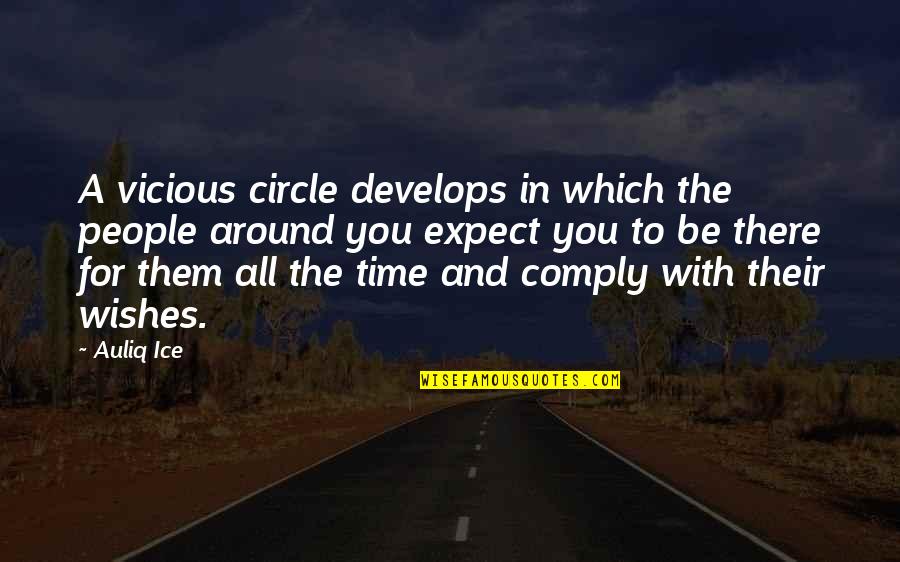 All Time Motivational Quotes By Auliq Ice: A vicious circle develops in which the people