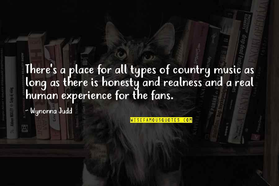 All Types Of Quotes By Wynonna Judd: There's a place for all types of country