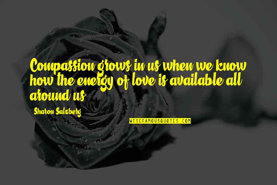 All We Know Quotes By Sharon Salzberg: Compassion grows in us when we know how