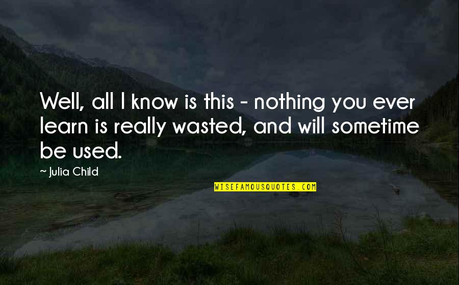 All Will Be Well Quotes By Julia Child: Well, all I know is this - nothing All Will Be Well Quotes By Julia Child: Well, all I know is this - nothing
