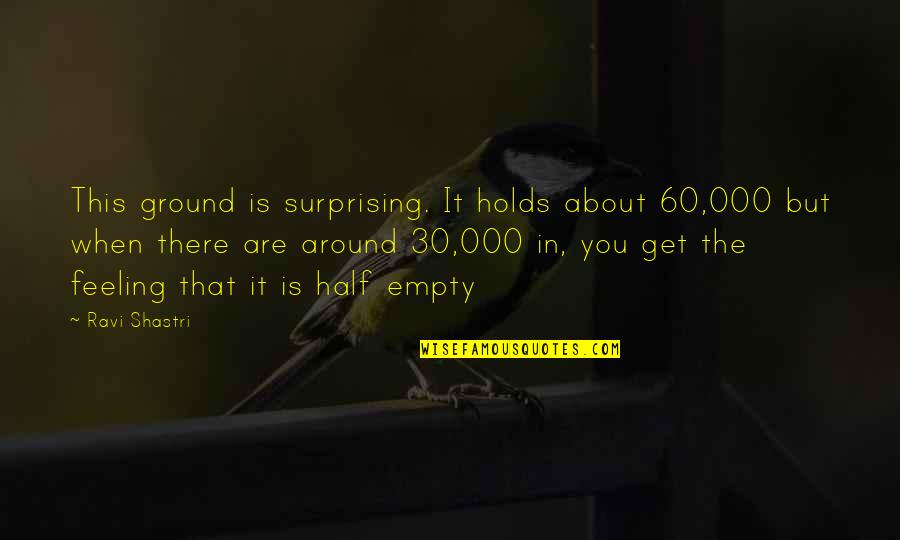 Allah Qadr Quotes By Ravi Shastri: This ground is surprising. It holds about 60,000 Allah Qadr Quotes By Ravi Shastri: This ground is surprising. It holds about 60,000