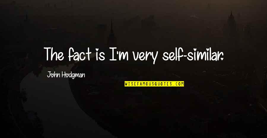 Allaudin Merali Quotes By John Hodgman: The fact is I'm very self-similar.