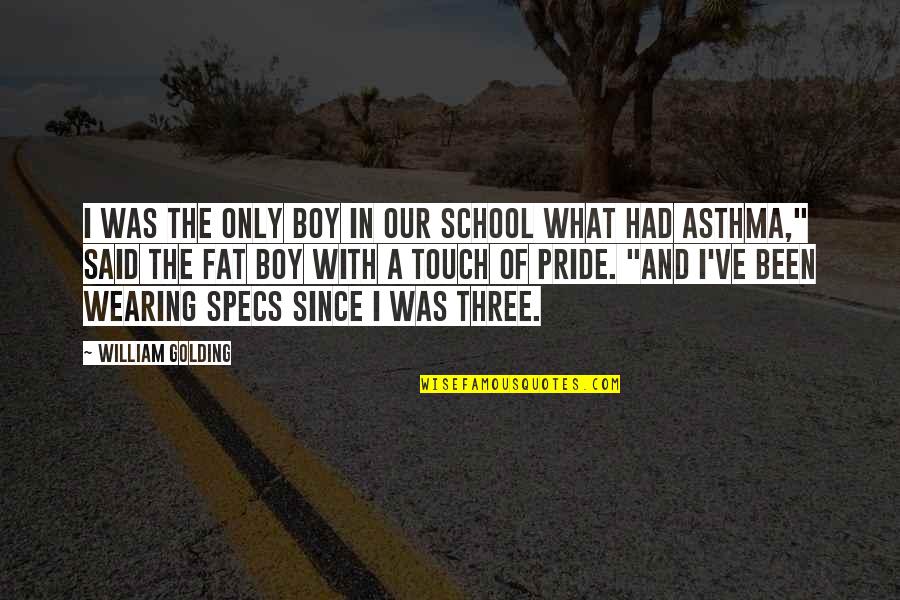 Allegory Quotes By William Golding: I was the only boy in our school Allegory Quotes By William Golding: I was the only boy in our school
