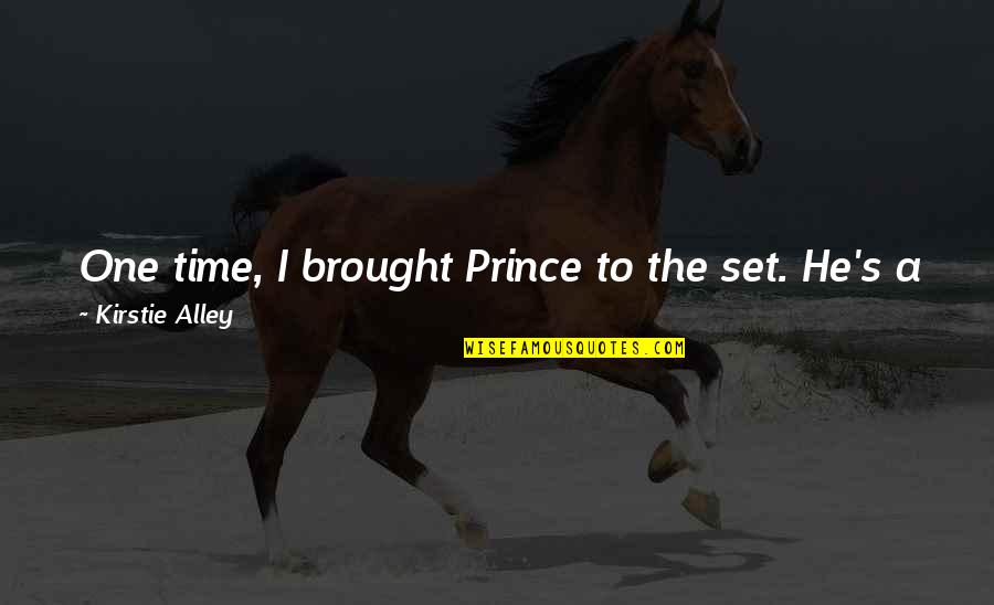 Alley Quotes By Kirstie Alley: One time, I brought Prince to the set.
