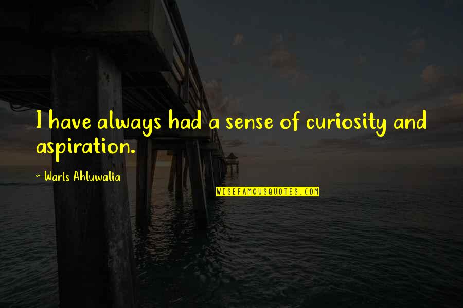 Allophones Of P Quotes By Waris Ahluwalia: I have always had a sense of curiosity