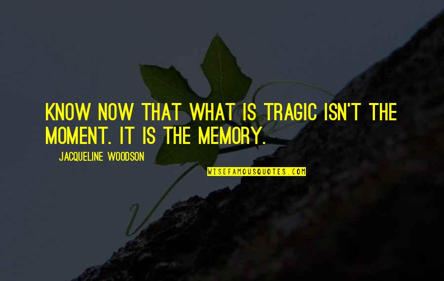 Allotments Quotes By Jacqueline Woodson: know now that what is tragic isn't the Allotments Quotes By Jacqueline Woodson: know now that what is tragic isn't the