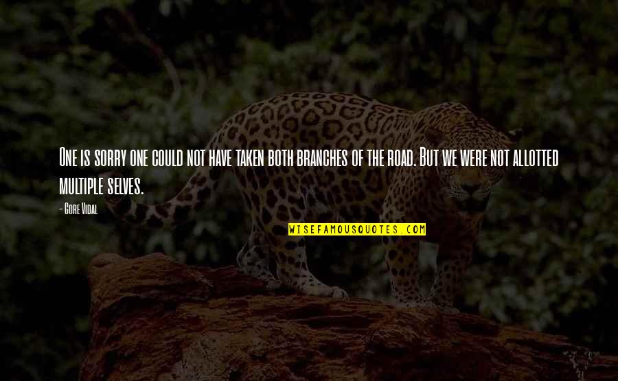 Allotted Quotes By Gore Vidal: One is sorry one could not have taken