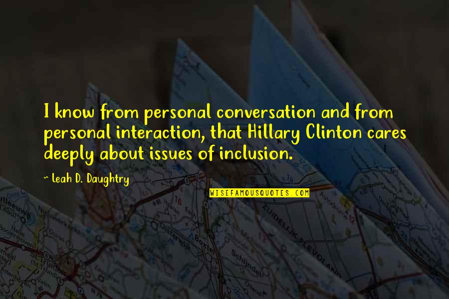 Allsopp Park Quotes By Leah D. Daughtry: I know from personal conversation and from personal Allsopp Park Quotes By Leah D. Daughtry: I know from personal conversation and from personal