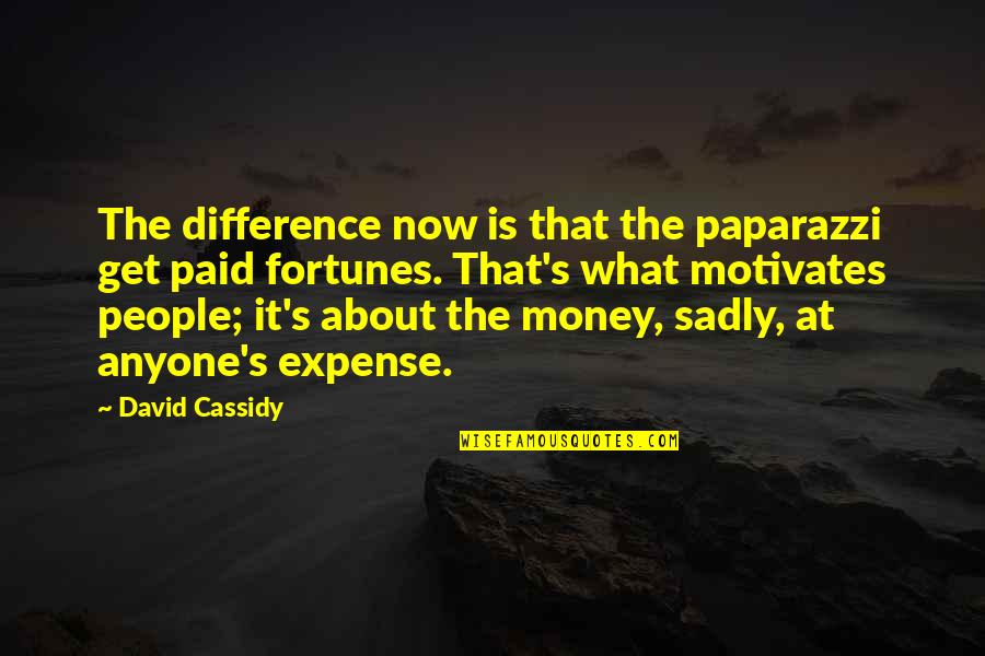 Alluringly Quotes By David Cassidy: The difference now is that the paparazzi get