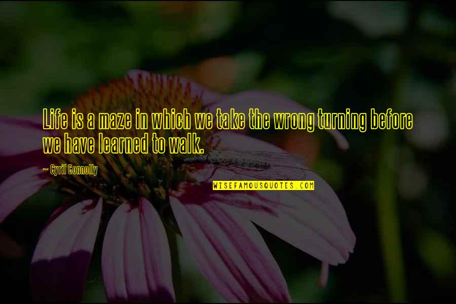 Allwholecosmetics Quotes By Cyril Connolly: Life is a maze in which we take