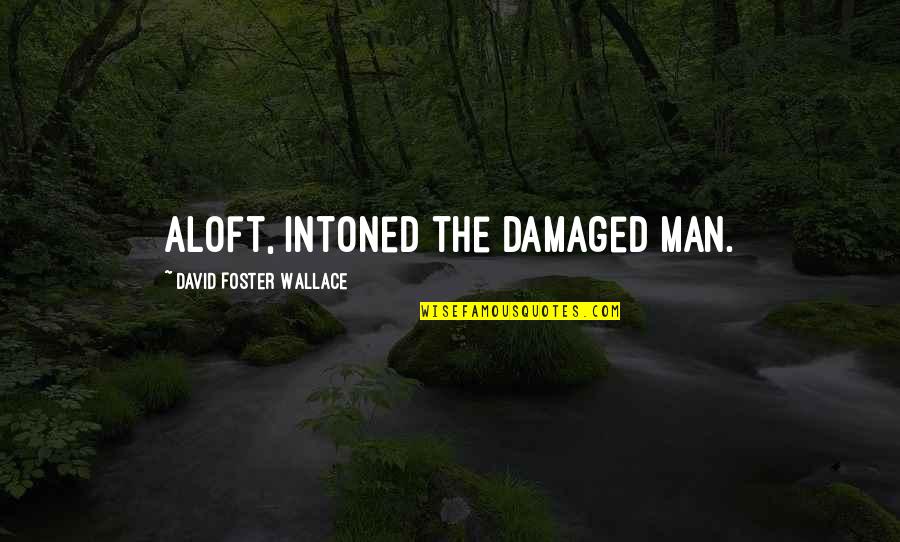 Aloft Quotes By David Foster Wallace: Aloft, intoned the damaged man.