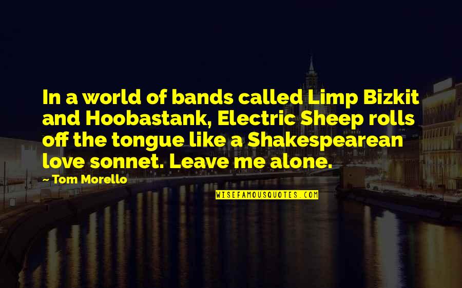 Alone Me Quotes By Tom Morello: In a world of bands called Limp Bizkit