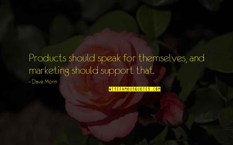 Alongkorn Phaphong Quotes By Dave Morin: Products should speak for themselves, and marketing should