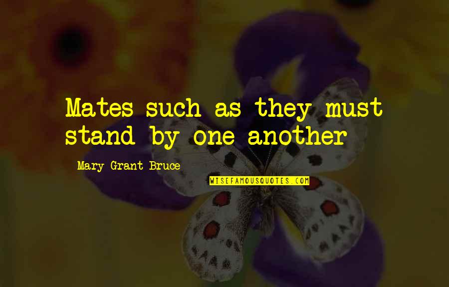 Alpaka Quotes By Mary Grant Bruce: Mates such as they must stand by one