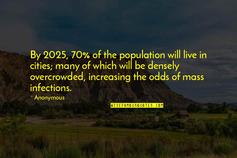 Alpha And Omega Patricia Briggs Quotes By Anonymous: By 2025, 70% of the population will live