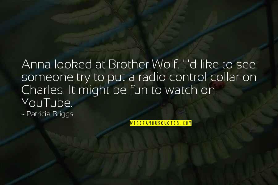 Alpha And Omega Patricia Briggs Quotes By Patricia Briggs: Anna looked at Brother Wolf. 'I'd like to