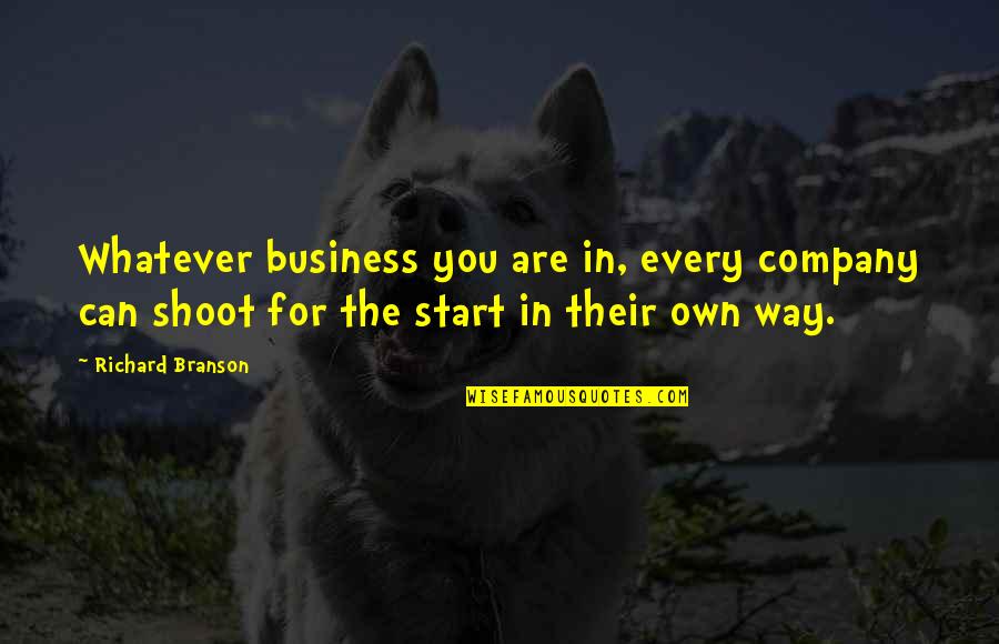 Alphabetique Style Quotes By Richard Branson: Whatever business you are in, every company can