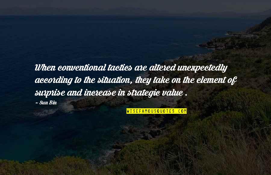 Altered Quotes By Sun Bin: When conventional tactics are altered unexpectedly according to