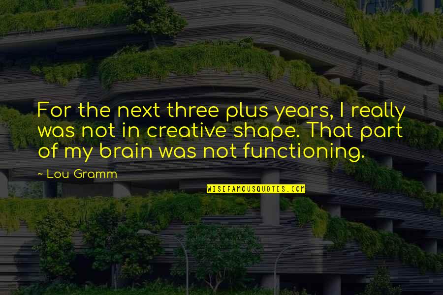 Alternativa Sinonimo Quotes By Lou Gramm: For the next three plus years, I really