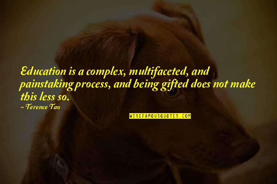 Altruistic People Quotes By Terence Tao: Education is a complex, multifaceted, and painstaking process, Altruistic People Quotes By Terence Tao: Education is a complex, multifaceted, and painstaking process,