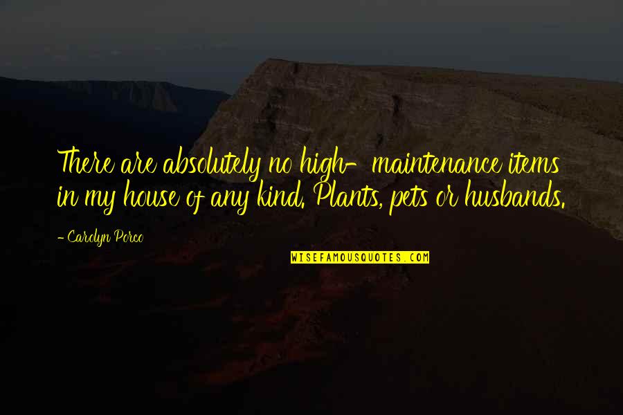 Aluisio Junior Quotes By Carolyn Porco: There are absolutely no high-maintenance items in my Aluisio Junior Quotes By Carolyn Porco: There are absolutely no high-maintenance items in my
