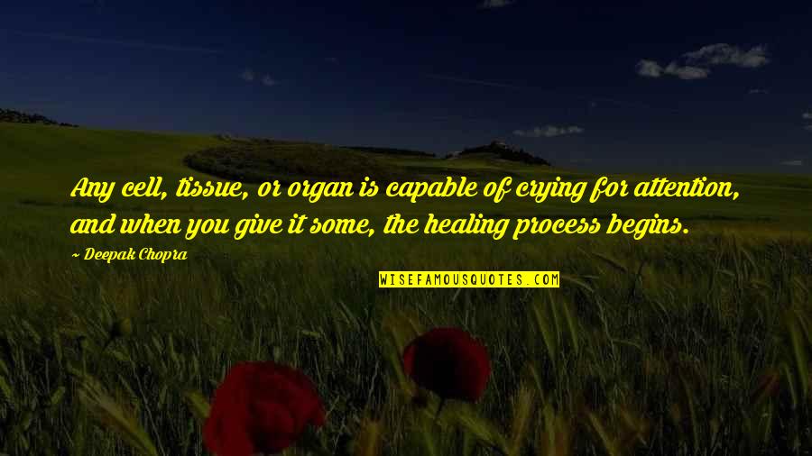 Alusine Font Quotes By Deepak Chopra: Any cell, tissue, or organ is capable of Alusine Font Quotes By Deepak Chopra: Any cell, tissue, or organ is capable of