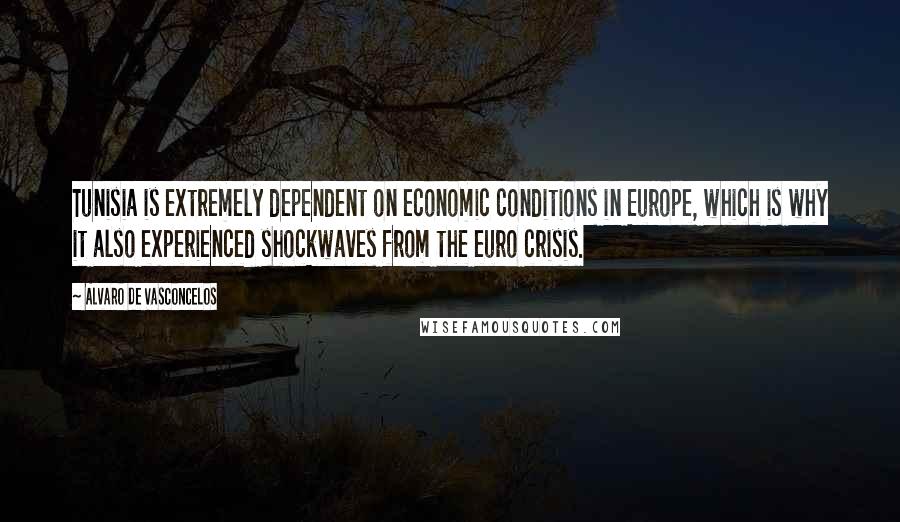 Alvaro De Vasconcelos quotes: Tunisia is extremely dependent on economic conditions in Europe, which is why it also experienced shockwaves from the euro crisis.