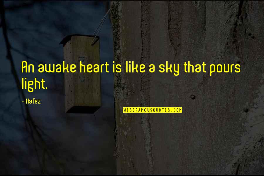 Always An Afterthought Quotes By Hafez: An awake heart is like a sky that