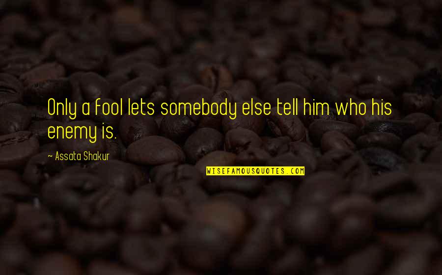 Always Choose To Be Happy Quotes By Assata Shakur: Only a fool lets somebody else tell him