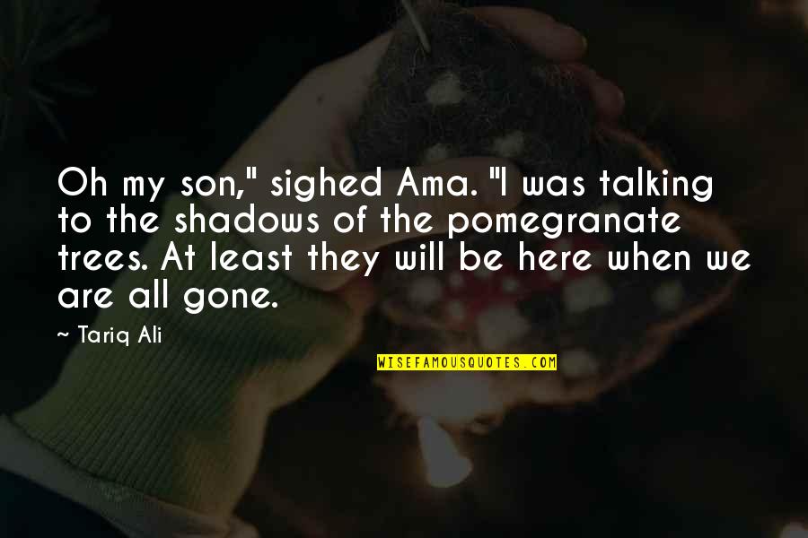 Always Here For You Boyfriend Quotes By Tariq Ali: Oh my son," sighed Ama. "I was talking