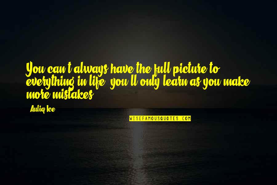 Always Success Quotes By Auliq Ice: You can't always have the full picture to Always Success Quotes By Auliq Ice: You can't always have the full picture to