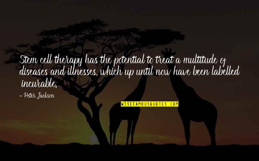 Always Sunny Sinbad Quotes By Peter Jackson: Stem cell therapy has the potential to treat Always Sunny Sinbad Quotes By Peter Jackson: Stem cell therapy has the potential to treat