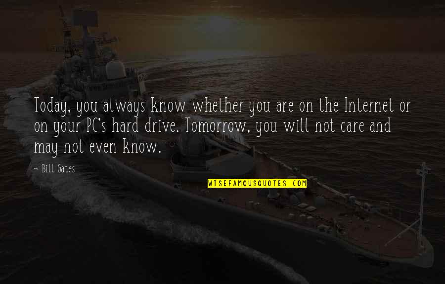 Always Tomorrow Quotes By Bill Gates: Today, you always know whether you are on