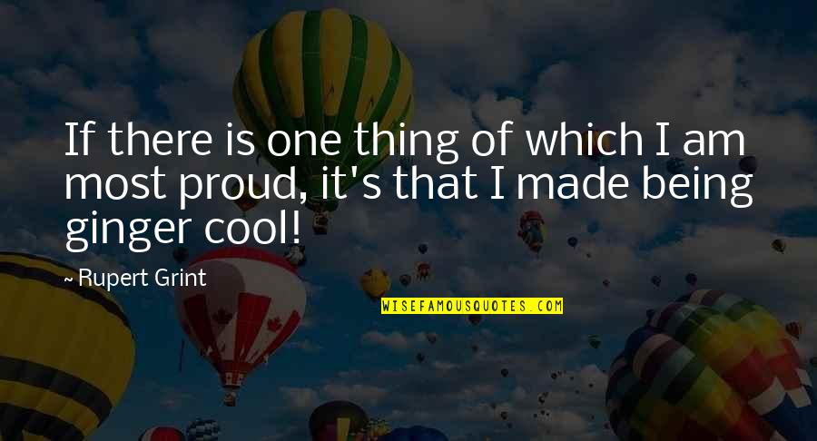 Am Cool Quotes By Rupert Grint: If there is one thing of which I