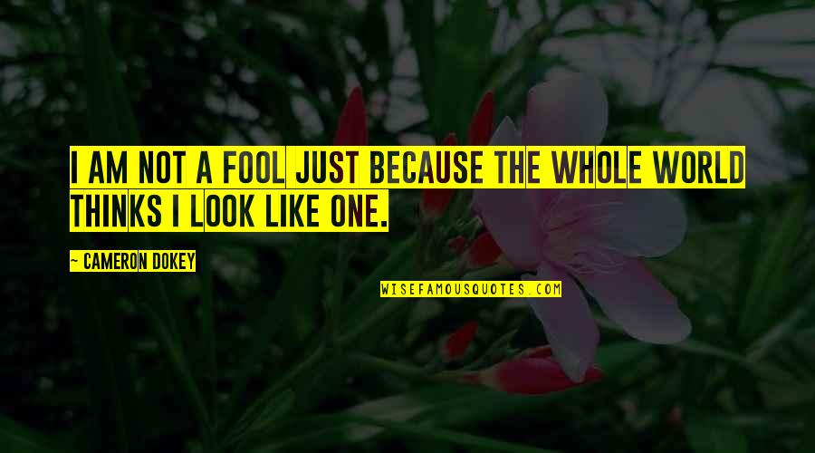Am Fool Quotes By Cameron Dokey: I am not a fool just because the